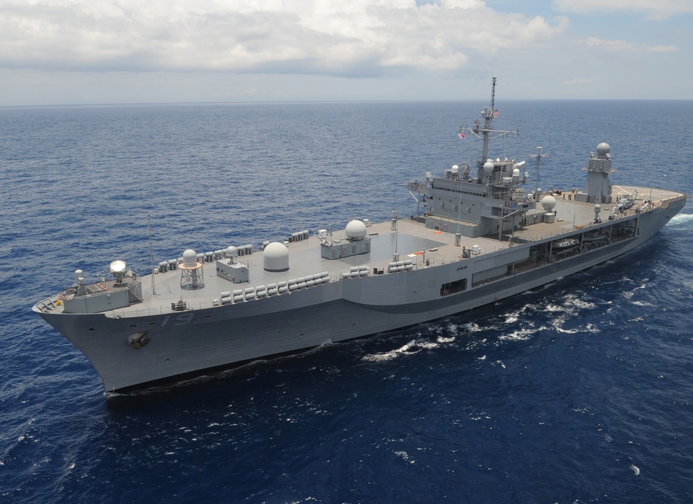 USS Blue Ridge in the Philippine Sea