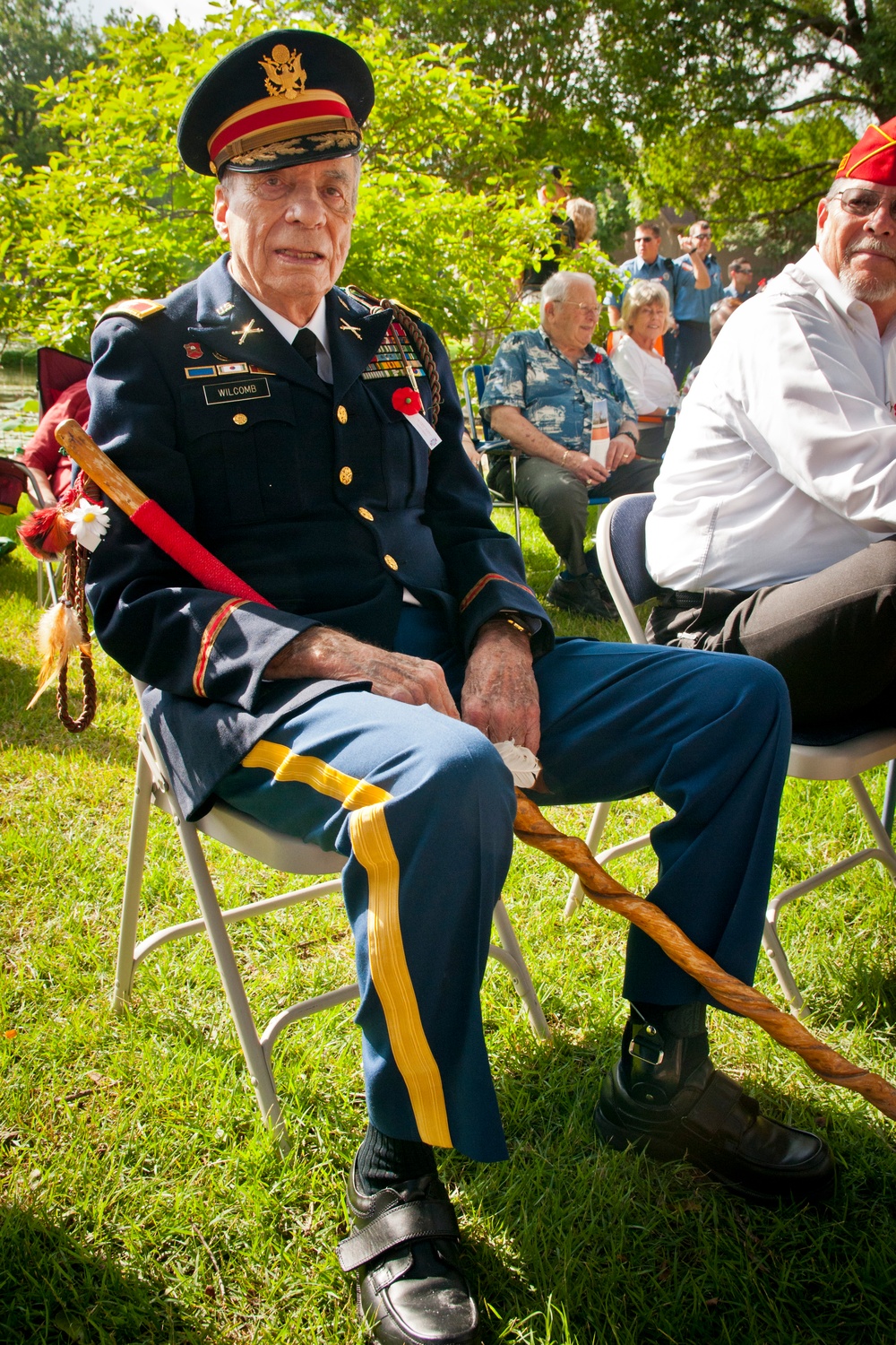 Retired Col. Wilcomb at Memorial Day ceremony