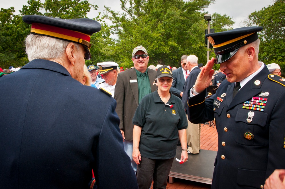 Sgt. Maj. of the Army salutes retired veteran