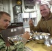 Members of UCT TWO enjoying lunch aboard a ROK navy ship