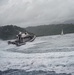 Coast Guard Interceptor boat performs maneuvers