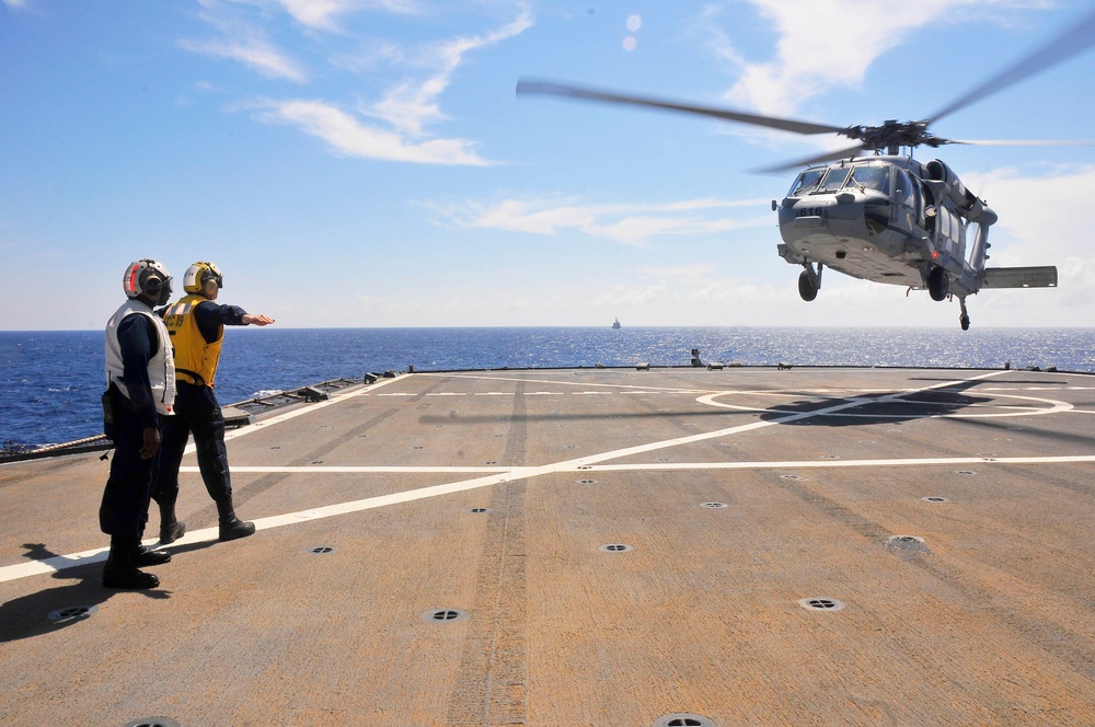 USS Blue Ridge action
