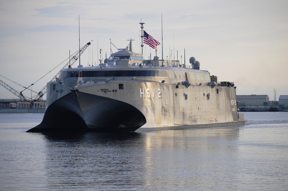 HSV-2 Swift returns to Naval Station Mayport