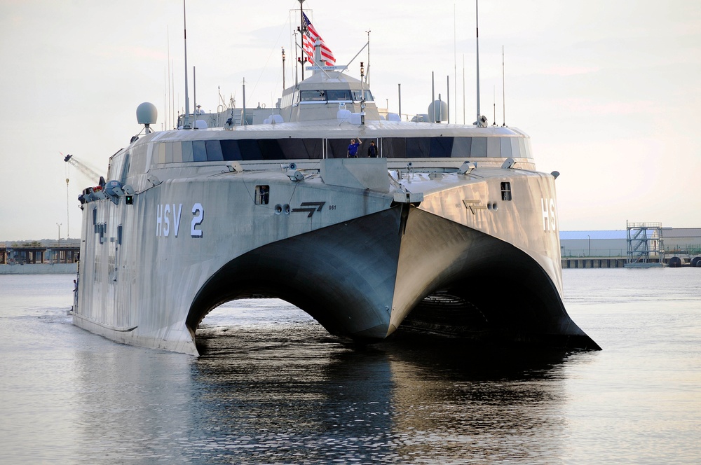 HSV-2 Swift returns to Naval Station Mayport