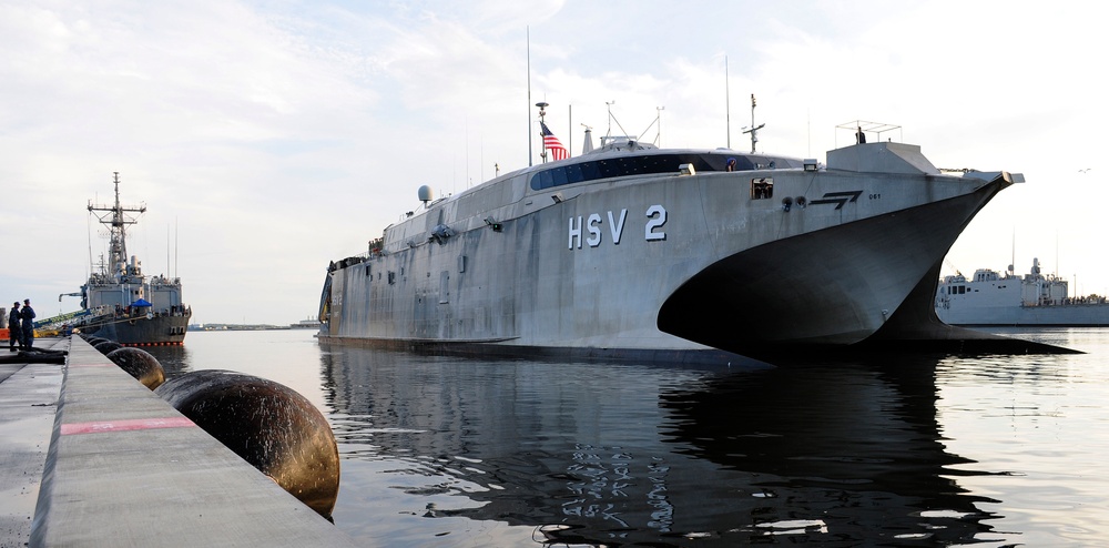 HSV-2 Swift returns to Naval Station Mayport