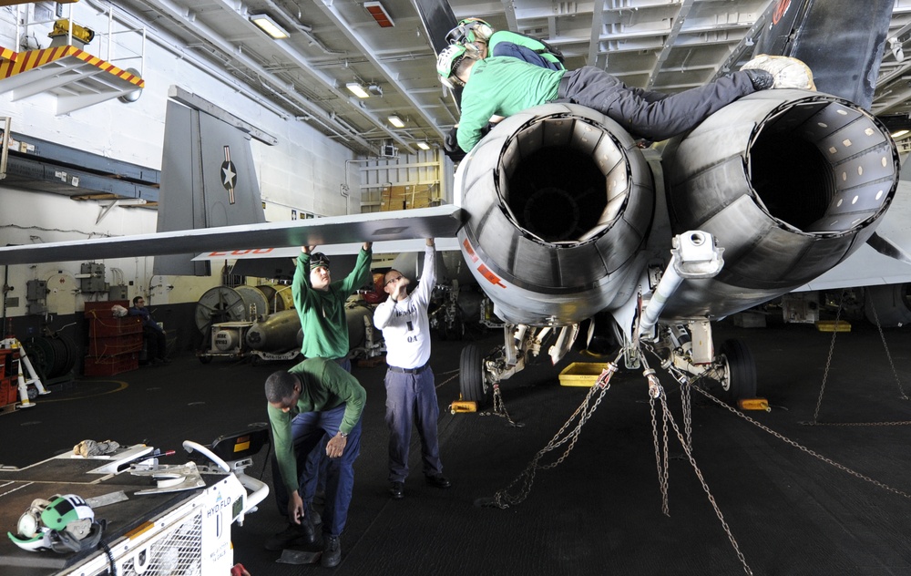 Nimitz sailors at work