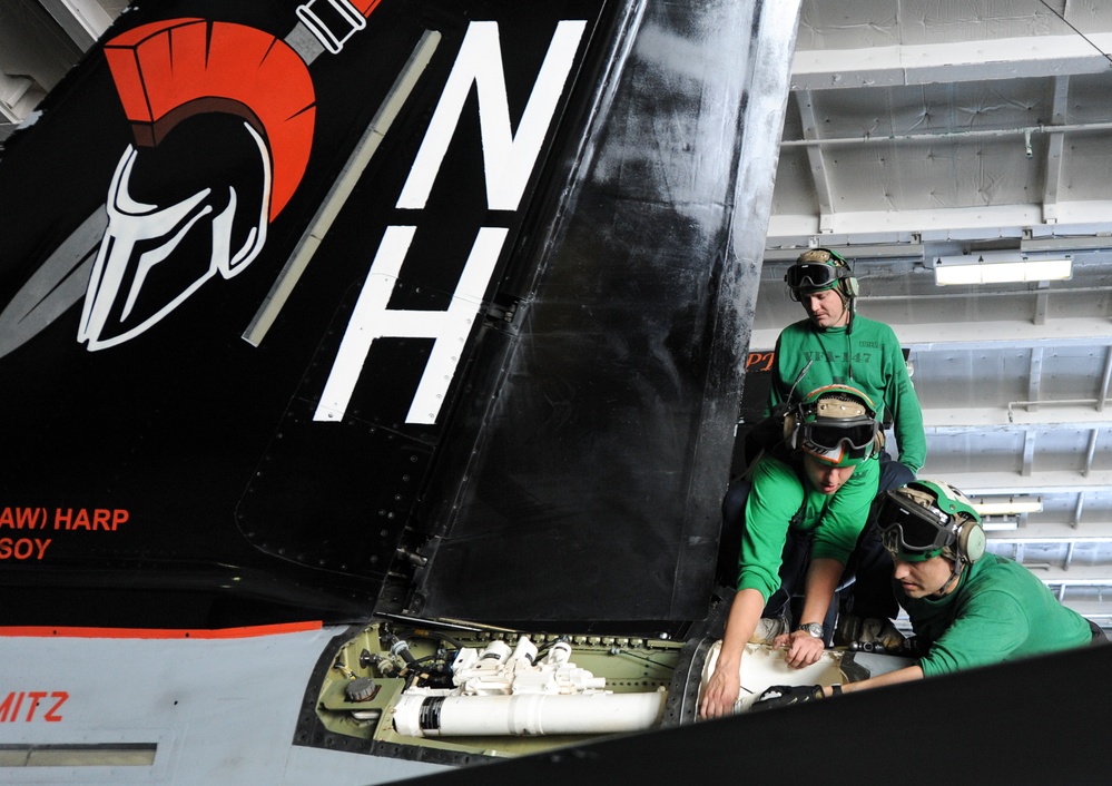 Nimitz sailors at work