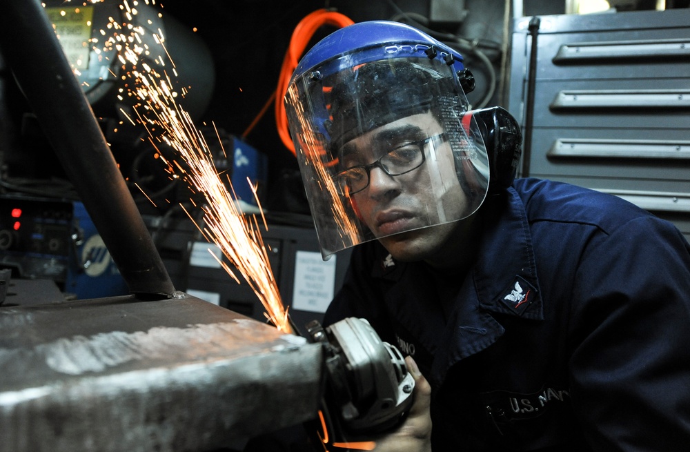 Nimitz sailors at work