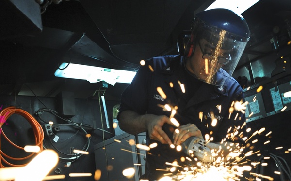 Nimitz sailors at work