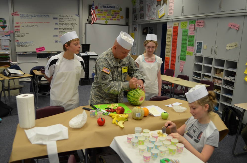 Ramstein Middle School students see fun side of food careers