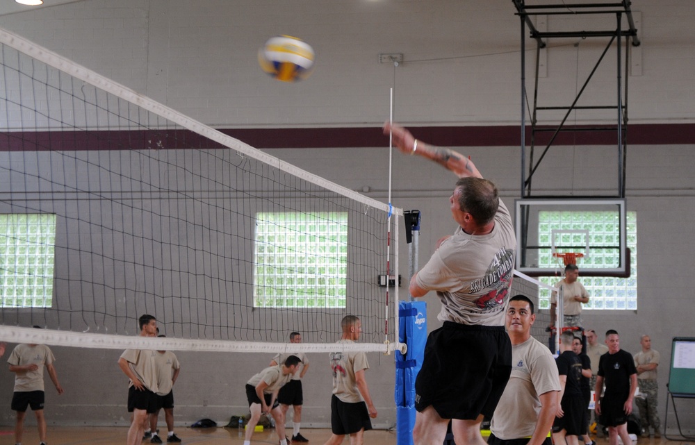 Paratroopers spike it during All American Week