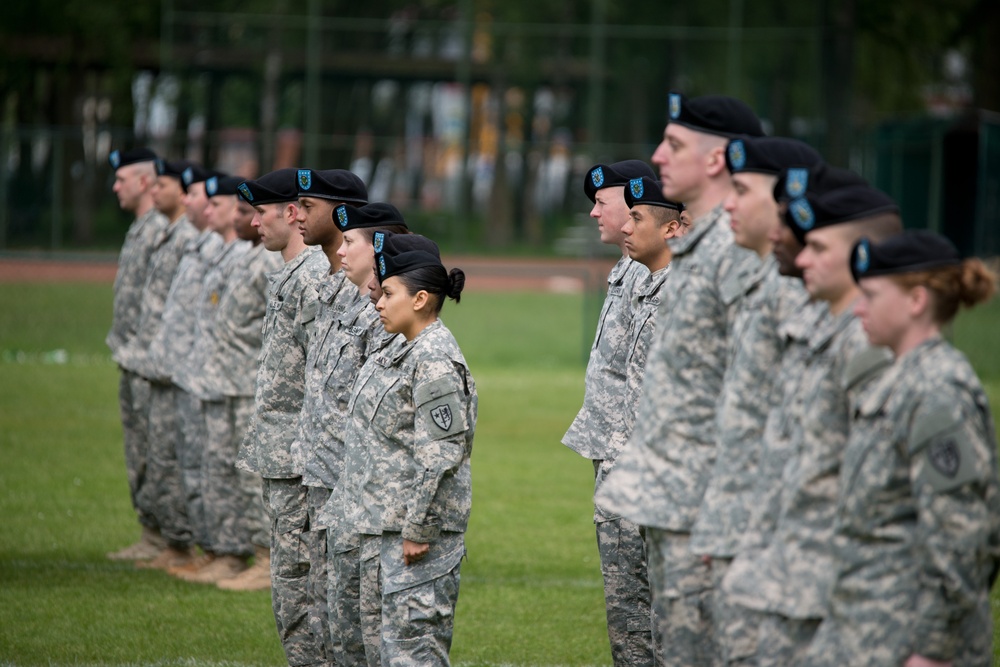Change of command ceremony, SHAPE Battalion