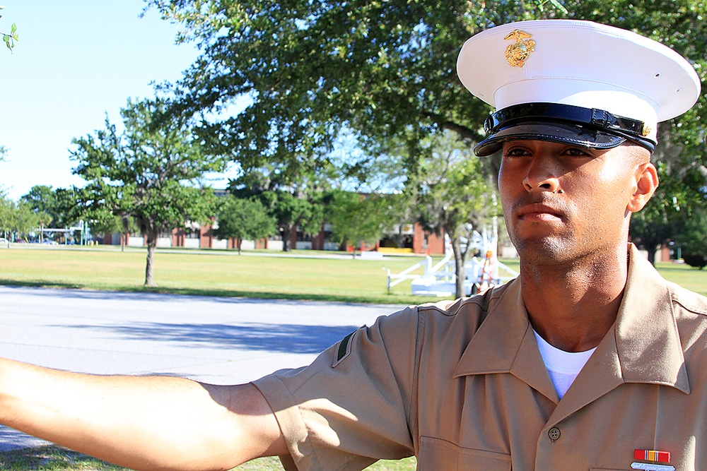 Georgia Marine Graduates as Platoon Honor Graduate