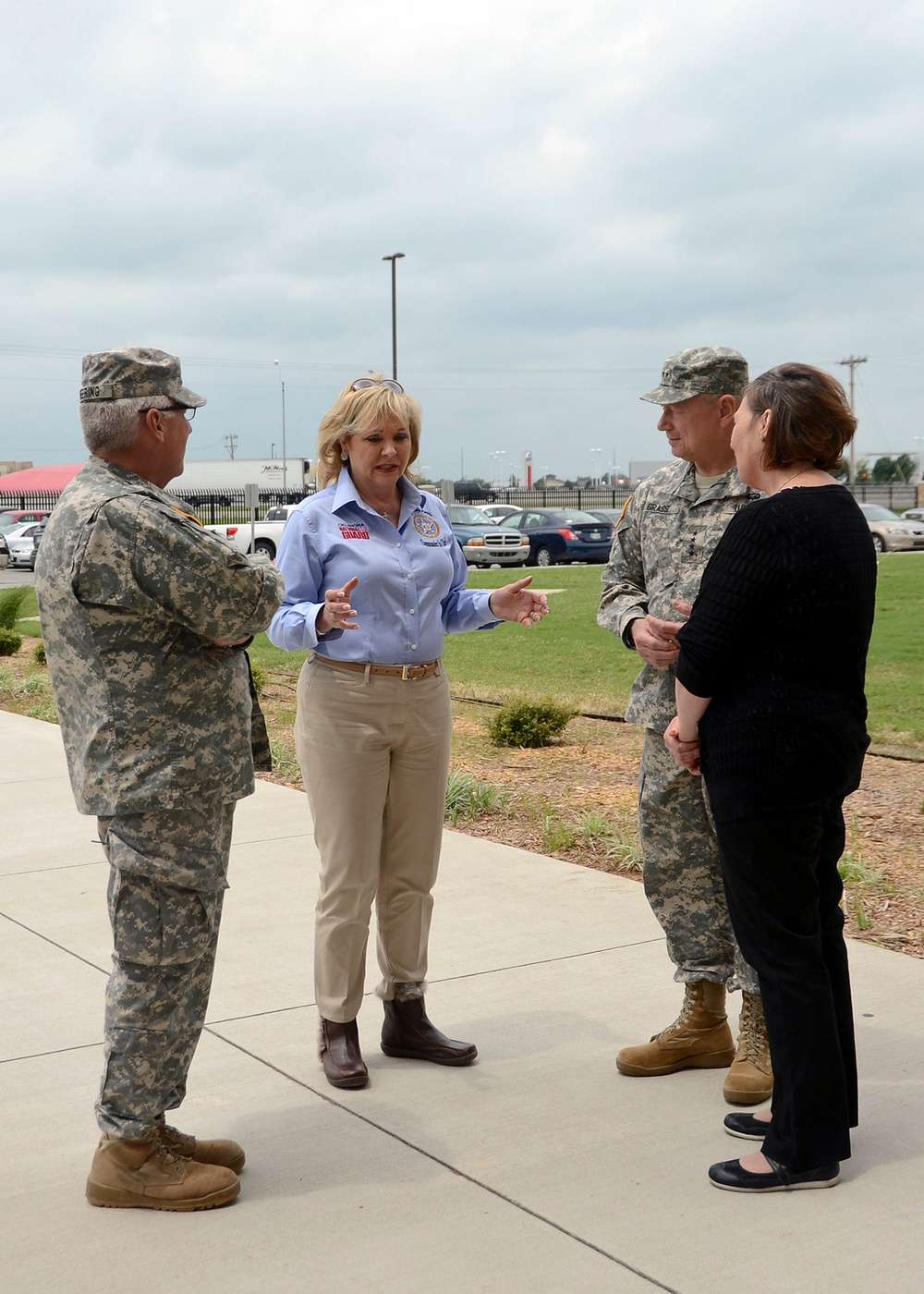 Gen. Frank Grass Oklahoma tornado visit