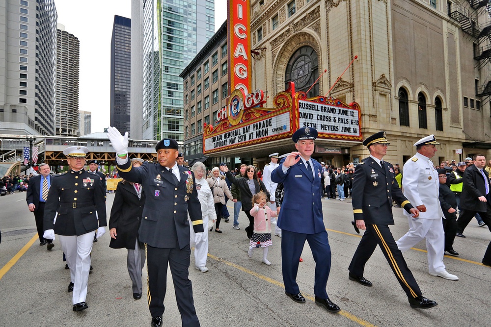 DVIDS Images Senior leaders march in the Chicago Memorial Day