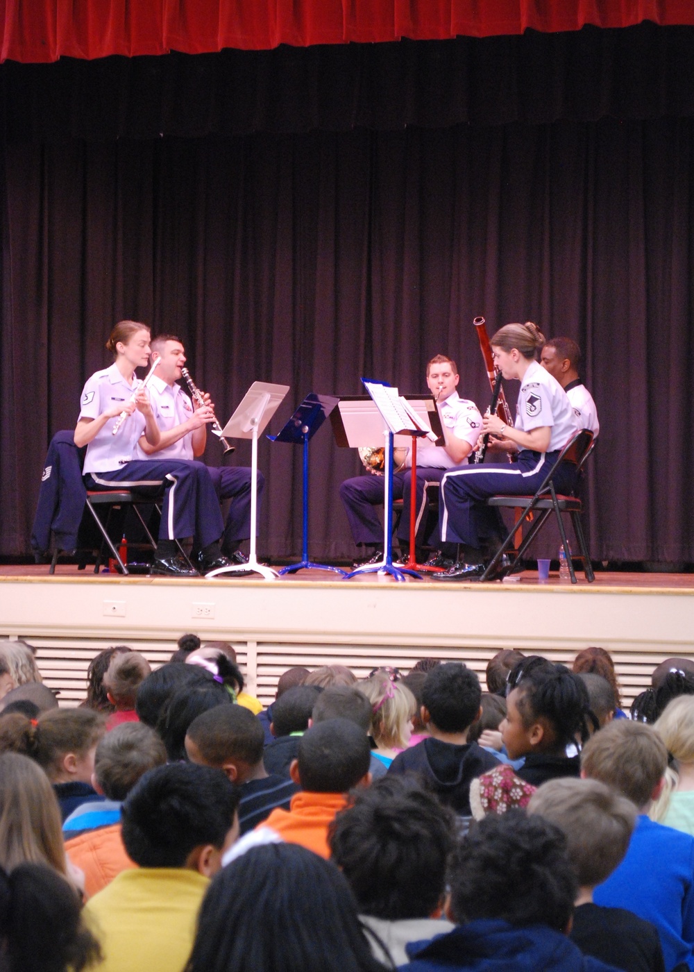 AF Band performs at school
