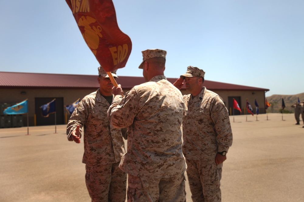 EOD Company says farewell to Major Shelstad, welcomes new CO