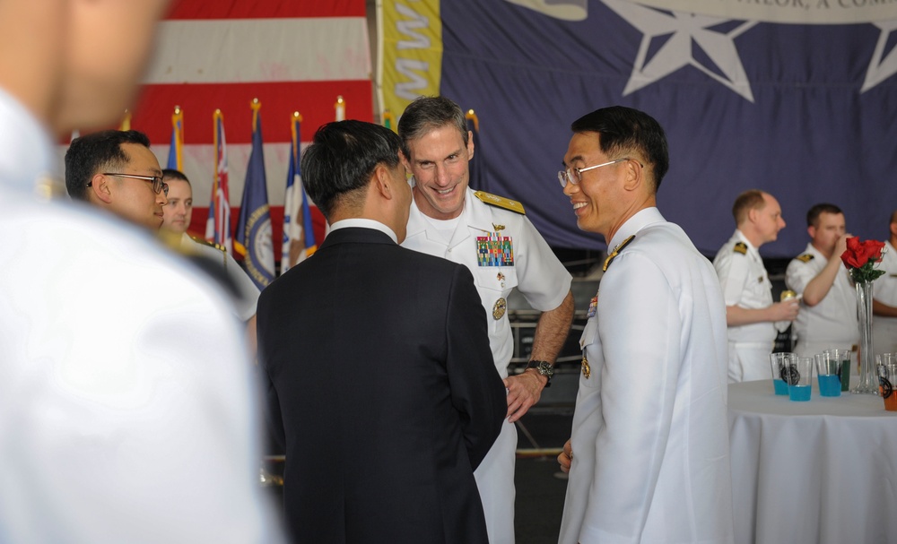 Reception aboard USS Nimitz