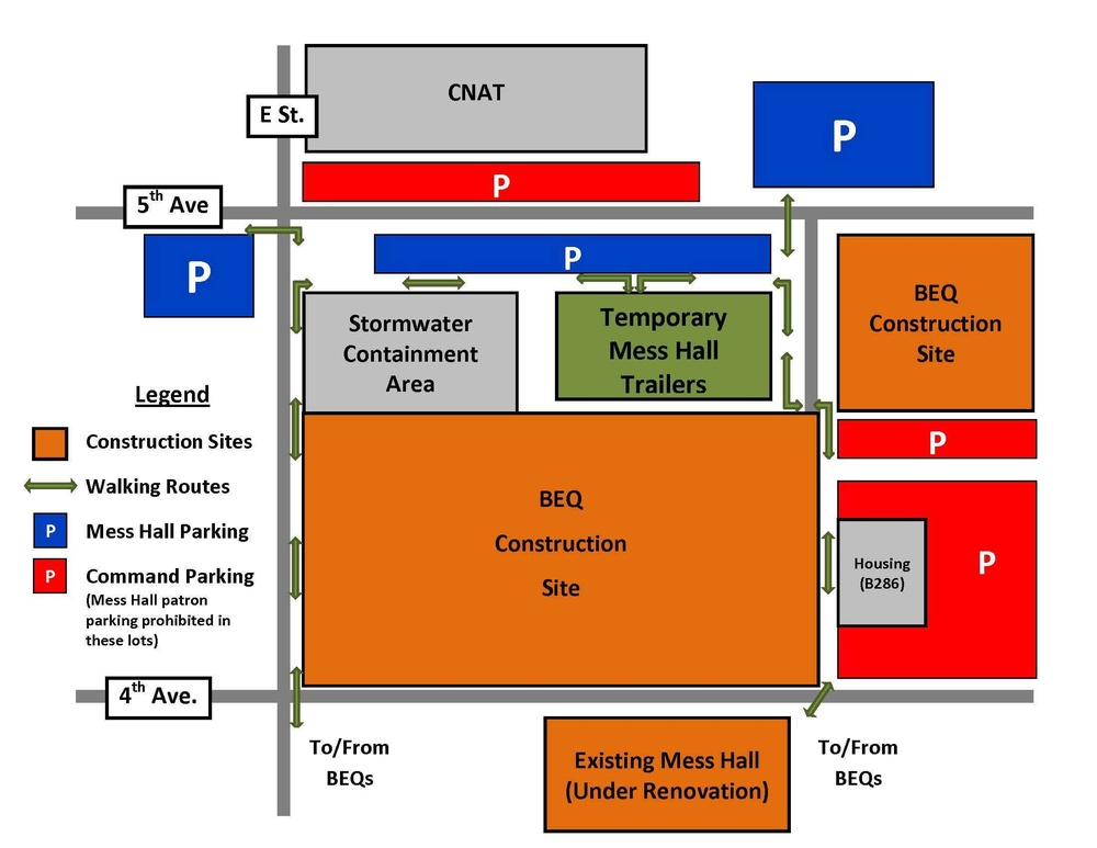 Temporary mess hall opens Sunday