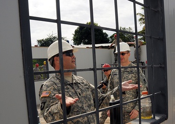 Maj. Gen. David J. Conboy and Command Sgt. Maj. Robert L. Stanek visit BTH-Panama 2013
