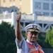 Rear Adm. Parks tosses first pitch