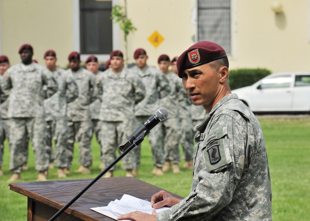 Change of Command 1st 503rd Easy