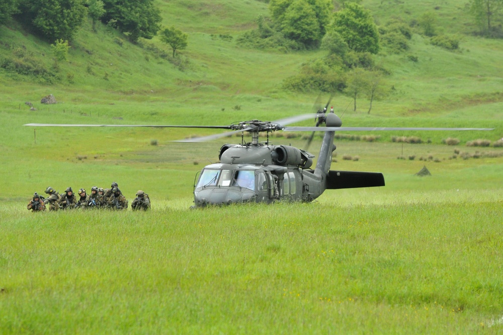 Special Forces training in Hohenfels, Germany