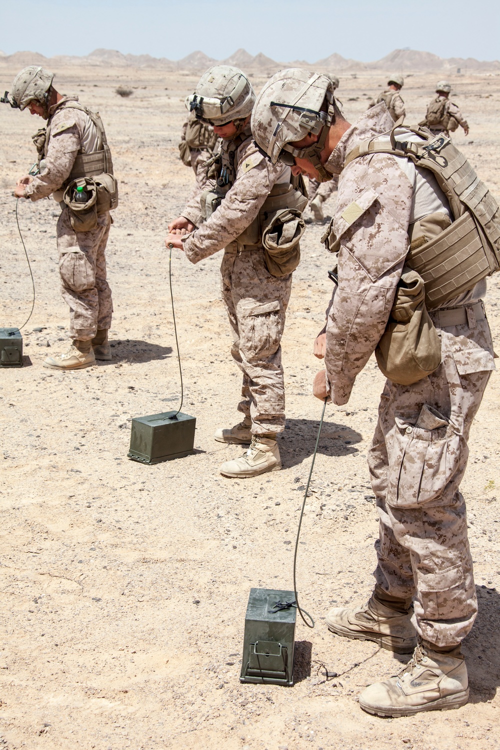 Combat engineers demolitions range