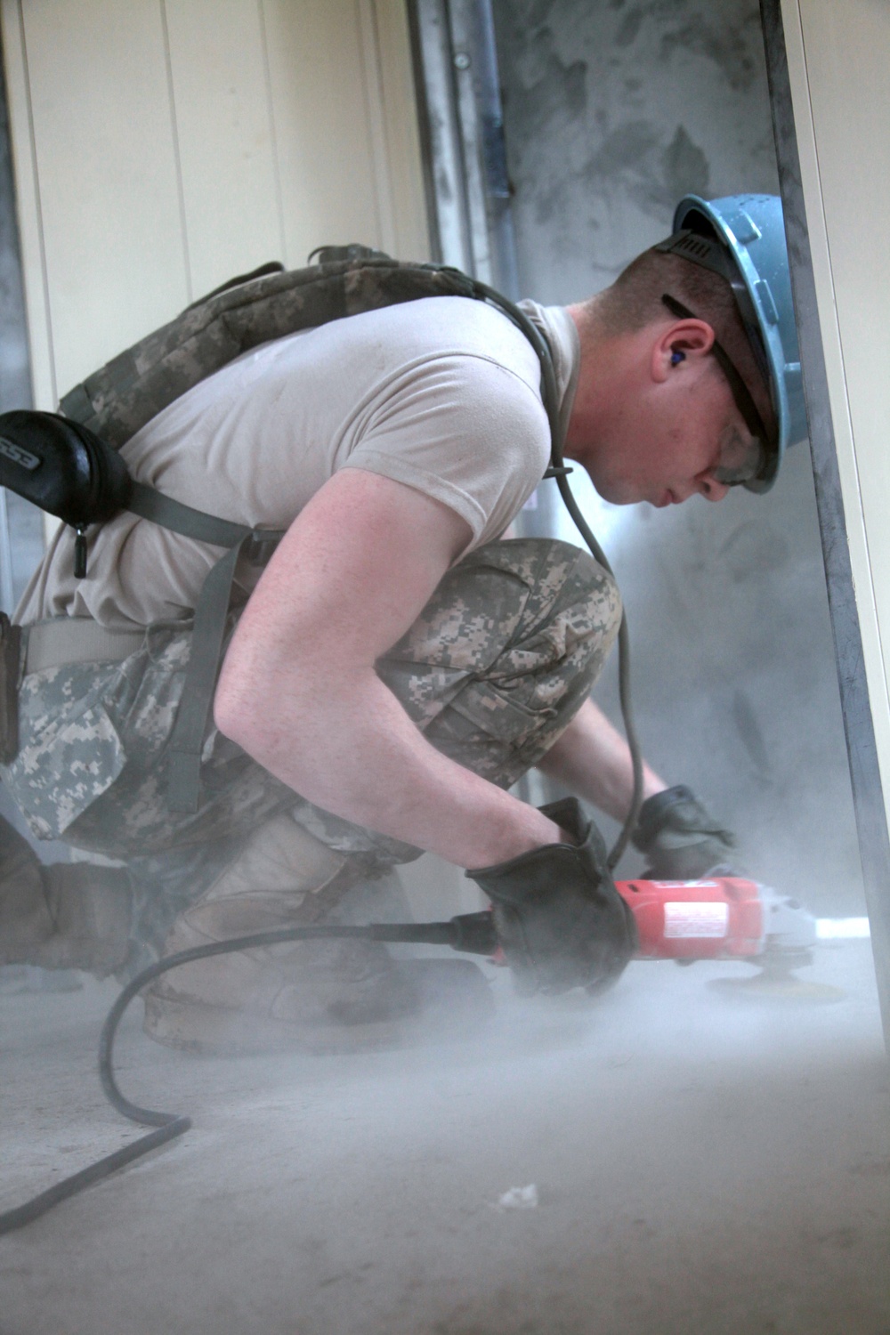 Joint Task Force Jaguar soldiers build schools