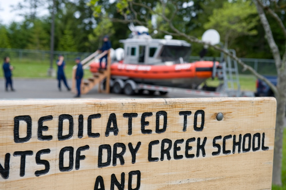 Coast Guard visits Dry Creek Elementary