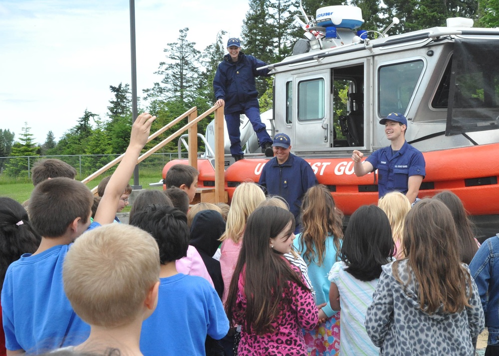 Coast Guard visits Dry Creek Elementary