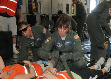 109th Airlift Wing conducts national disaster medical system drill at Stratton Air National Guard Base