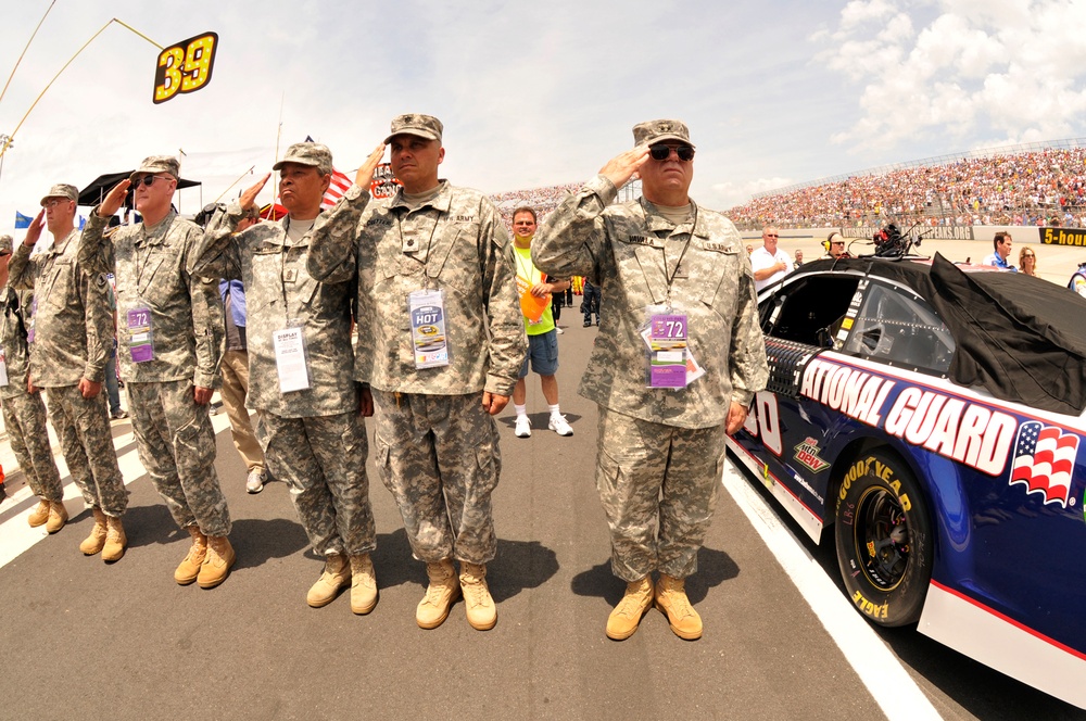 Delaware National Guard partakes in race weekend ceremonies