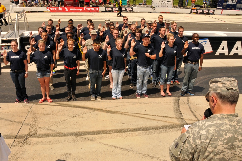 Delaware National Guard partakes in race weekend ceremonies