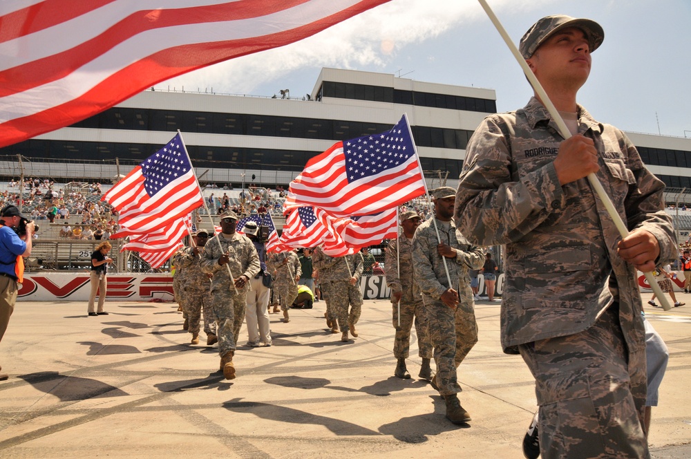 Delaware National Guard partakes in race weekend ceremonies