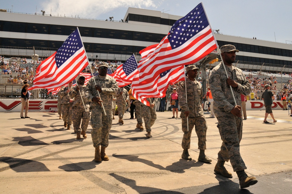 Delaware National Guard partakes in race weekend ceremonies
