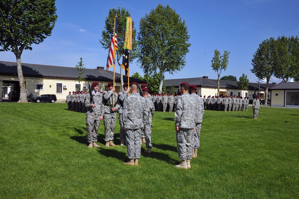 Change of responsibility ceremony, 1st Battalion (Airborne), 503rd Infantry