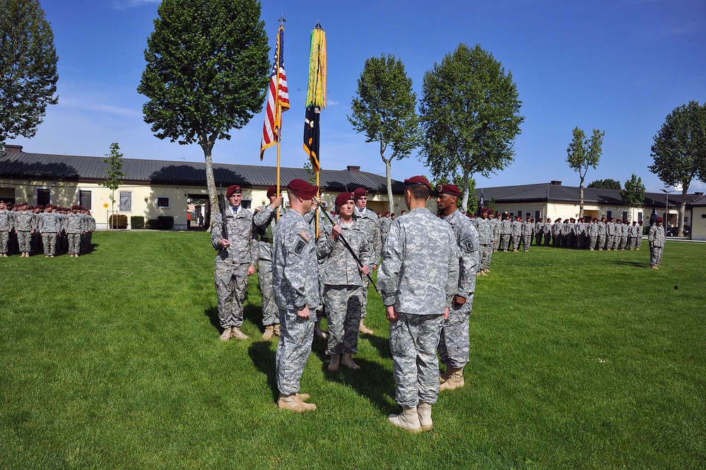 Change of responsibility ceremony, 1st Battalion (Airborne), 503rd Infantry