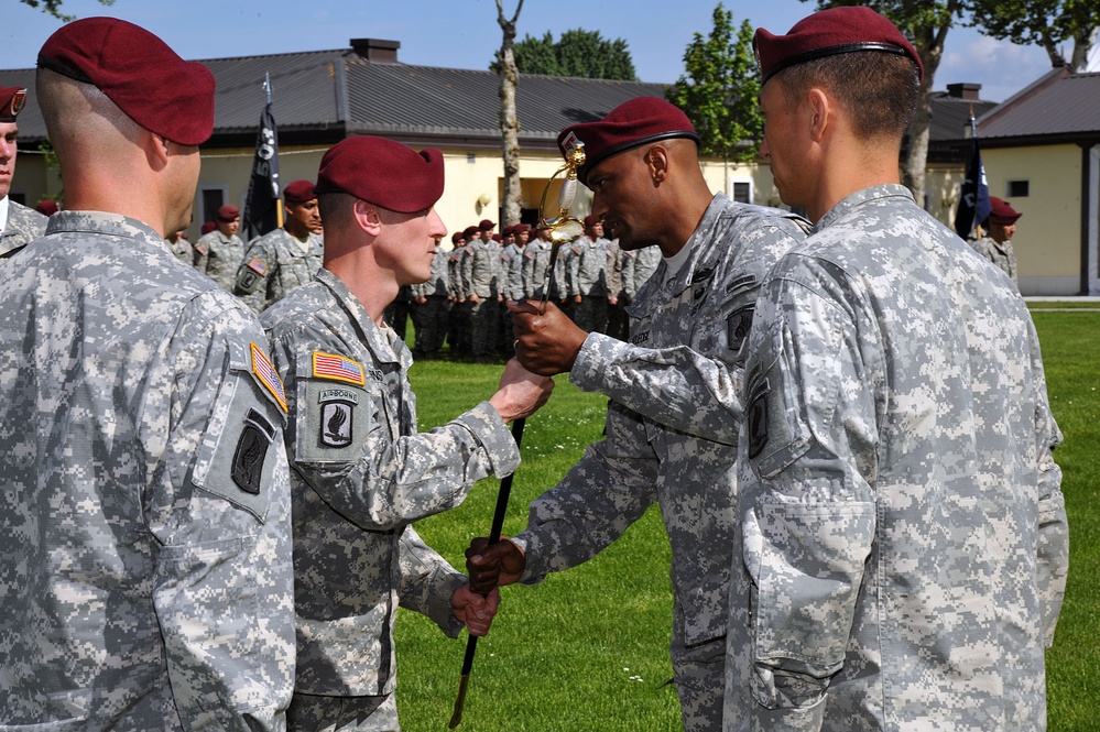 Change of responsibility ceremony, 1st Battalion (Airborne), 503rd Infantry