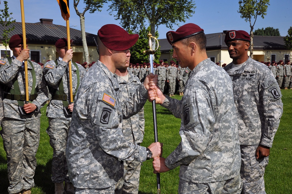 Change of responsibility ceremony, 1st Battalion (Airborne), 503rd Infantry