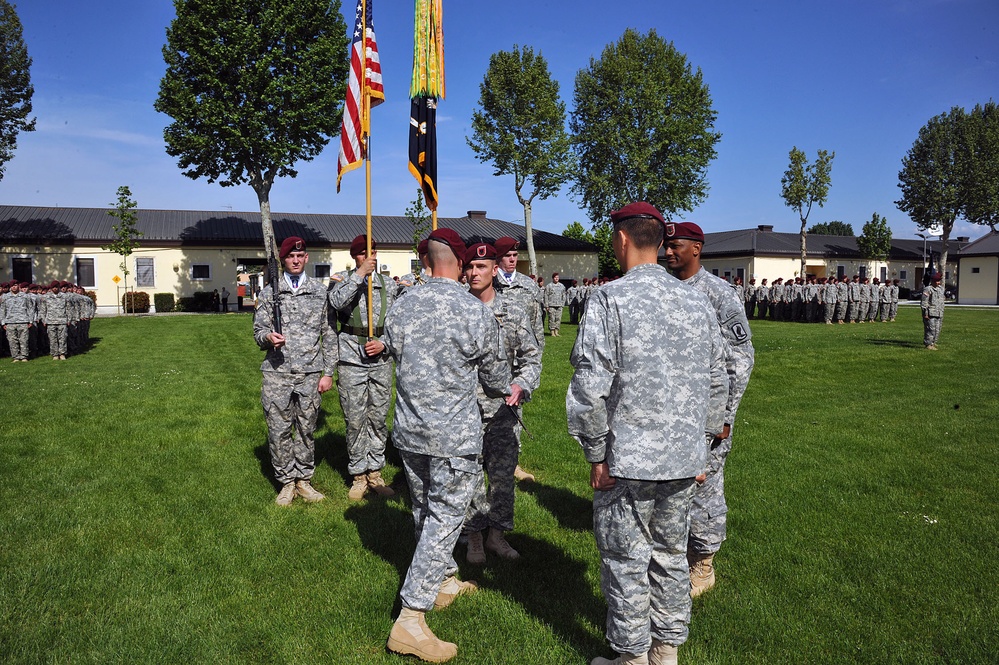 Change of responsibility ceremony, 1st Battalion (Airborne), 503rd Infantry