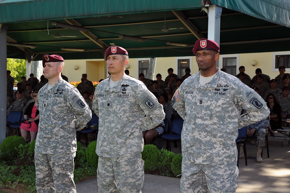 Change of responsibility ceremony, 1st Battalion (Airborne), 503rd Infantry