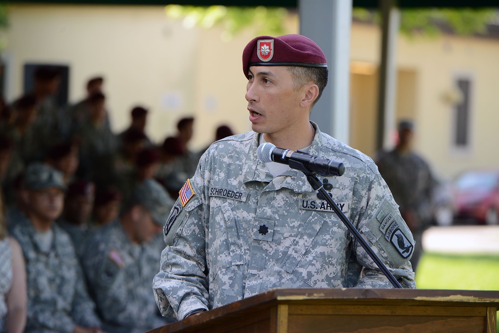 Change of responsibility ceremony, 1st Battalion (Airborne), 503rd Infantry