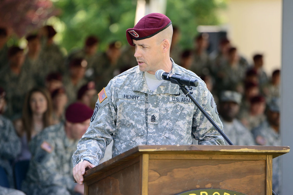 Change of responsibility ceremony, 1st Battalion (Airborne), 503rd Infantry