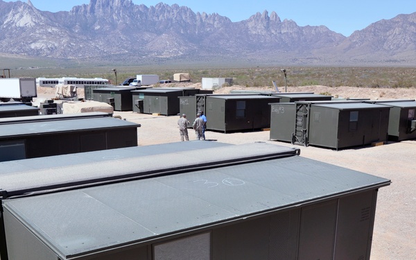 Expeditionary combat outpost conserves resources