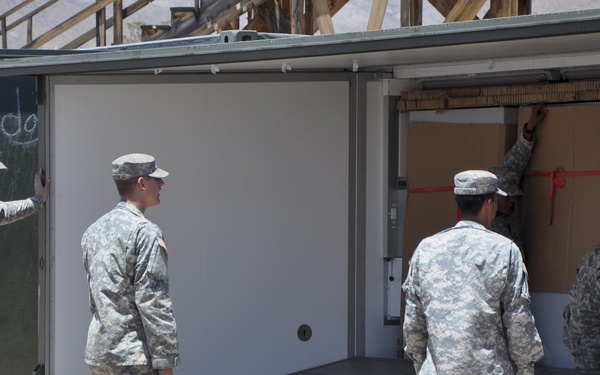 Expeditionary combat outpost conserves resources