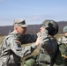 Lt. Col. Bradley Martsching, 1st Squadron, 158th Cavalry Regiment commander and a qualified jumpmaster, performs a Jumpmaster Personnel Inspection