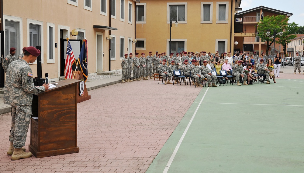 1st 503rd Legion change of command