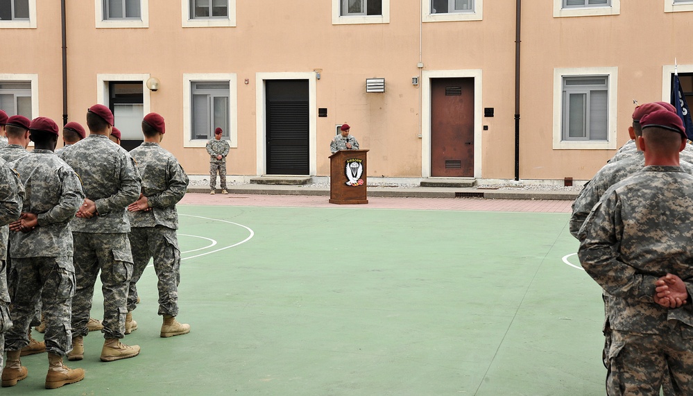 1st 503rd Legion change of command