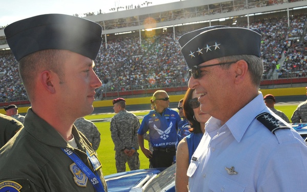 US Air Force chief of staff visits Coca-Cola 600